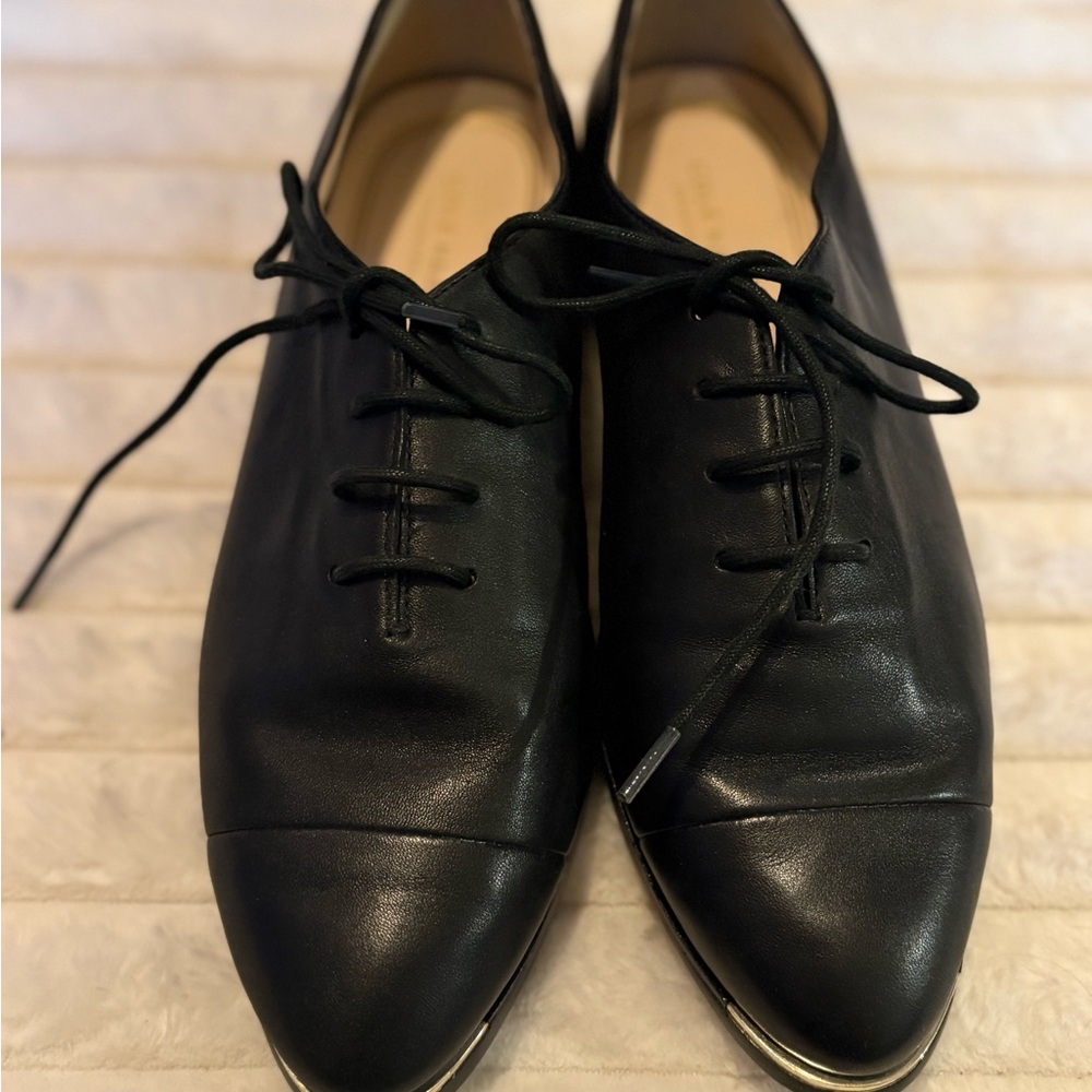 Cole Haan Grandseries Ambition Lace-Up Oxford Shoes Gold Accents Women’s 8B